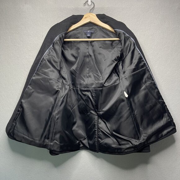 Gap Womens Black Wool Blend Peacoat Jacket Size S - Picture 3 of 7